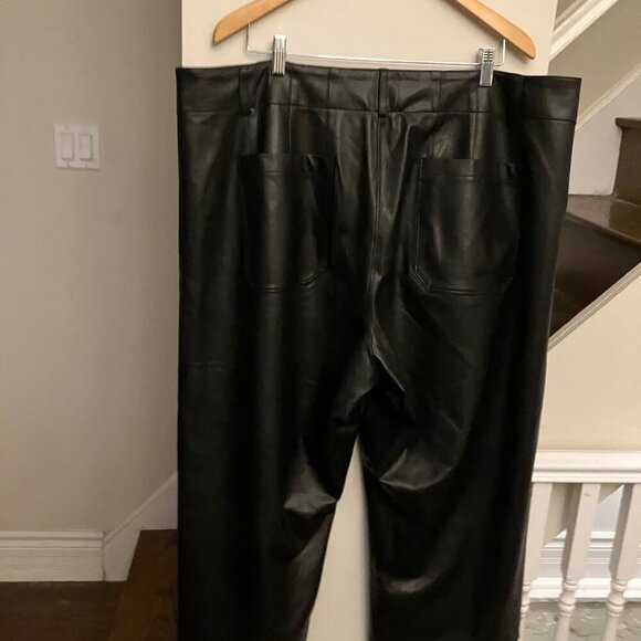 Maeve by Anthropologie Black Leather Colette Pants - Picture 8 of 11